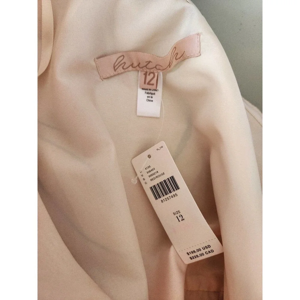 NWT Anthropologie Hutch One-Shoulder Floral Peplum Dress size 12 - Picture 8 of 11